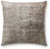 FP0006/NAT-IVRY-PILW Gray and Ivory Floor Pillow