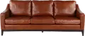 De la Cruz Brown Leather Sofa