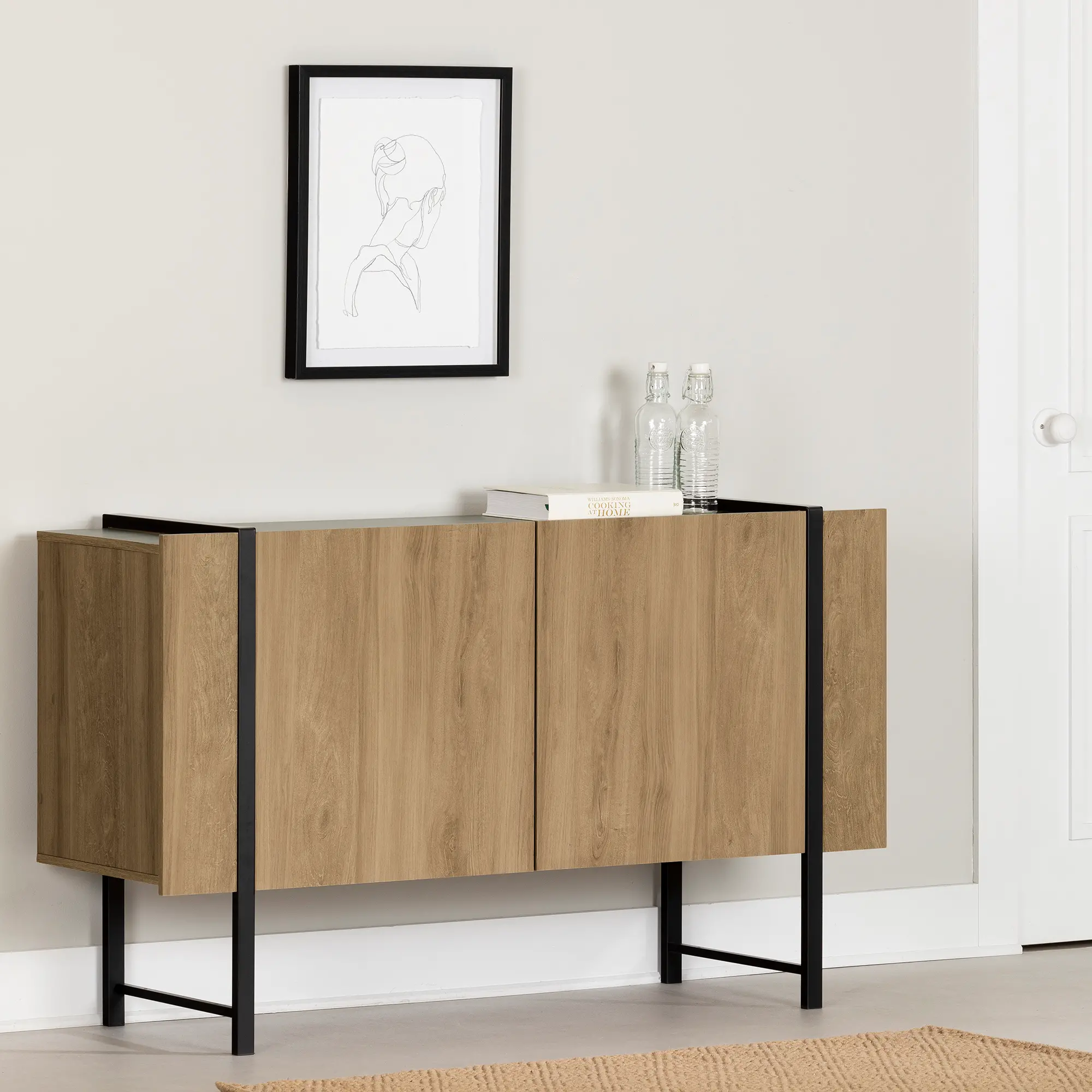 14384 Mezzy Light Brown Sideboard-2