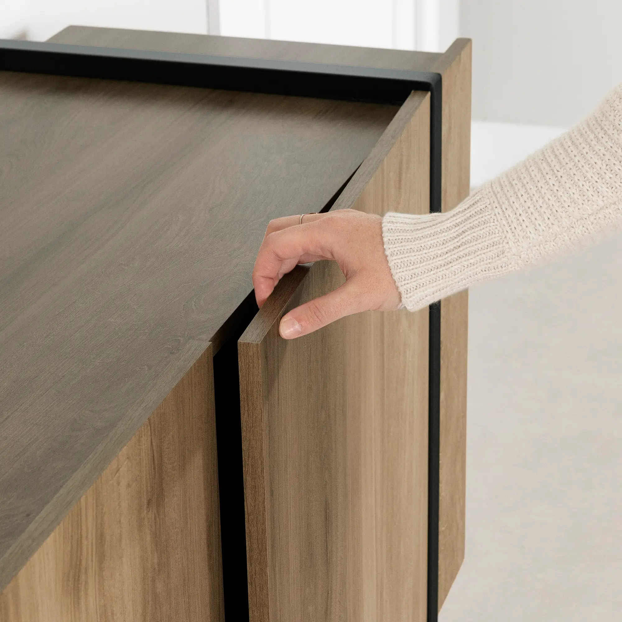 14384 Mezzy Light Brown Sideboard-5