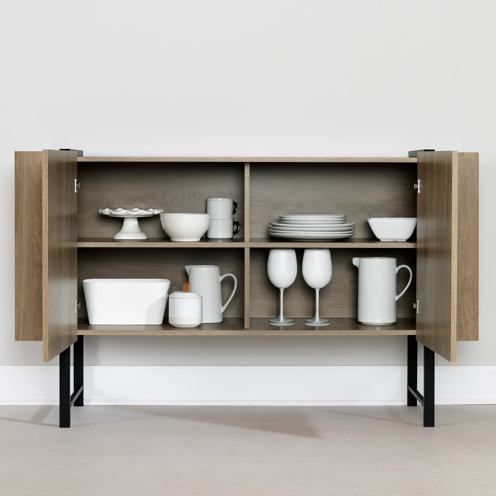 14384 Mezzy Light Brown Sideboard-6