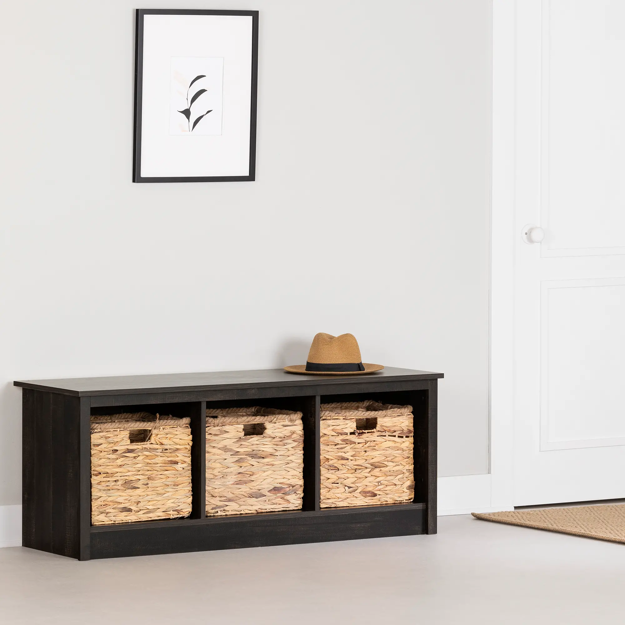 14697 Toza Rubbed Black Storage Bench-3