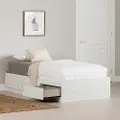 14713 Hazen White Pine Twin Storage Bed