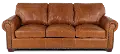 Tahoe Saddle Brown Leather Sofa