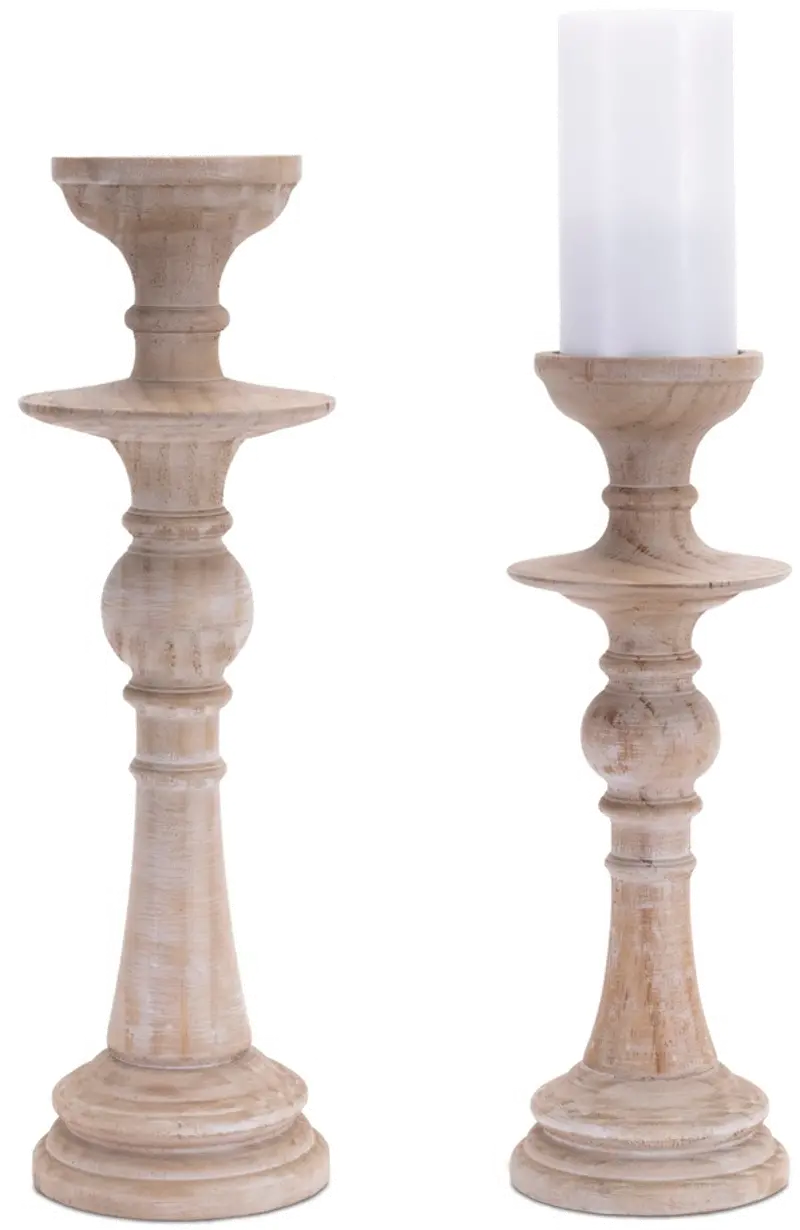 Small Wood Candleholder