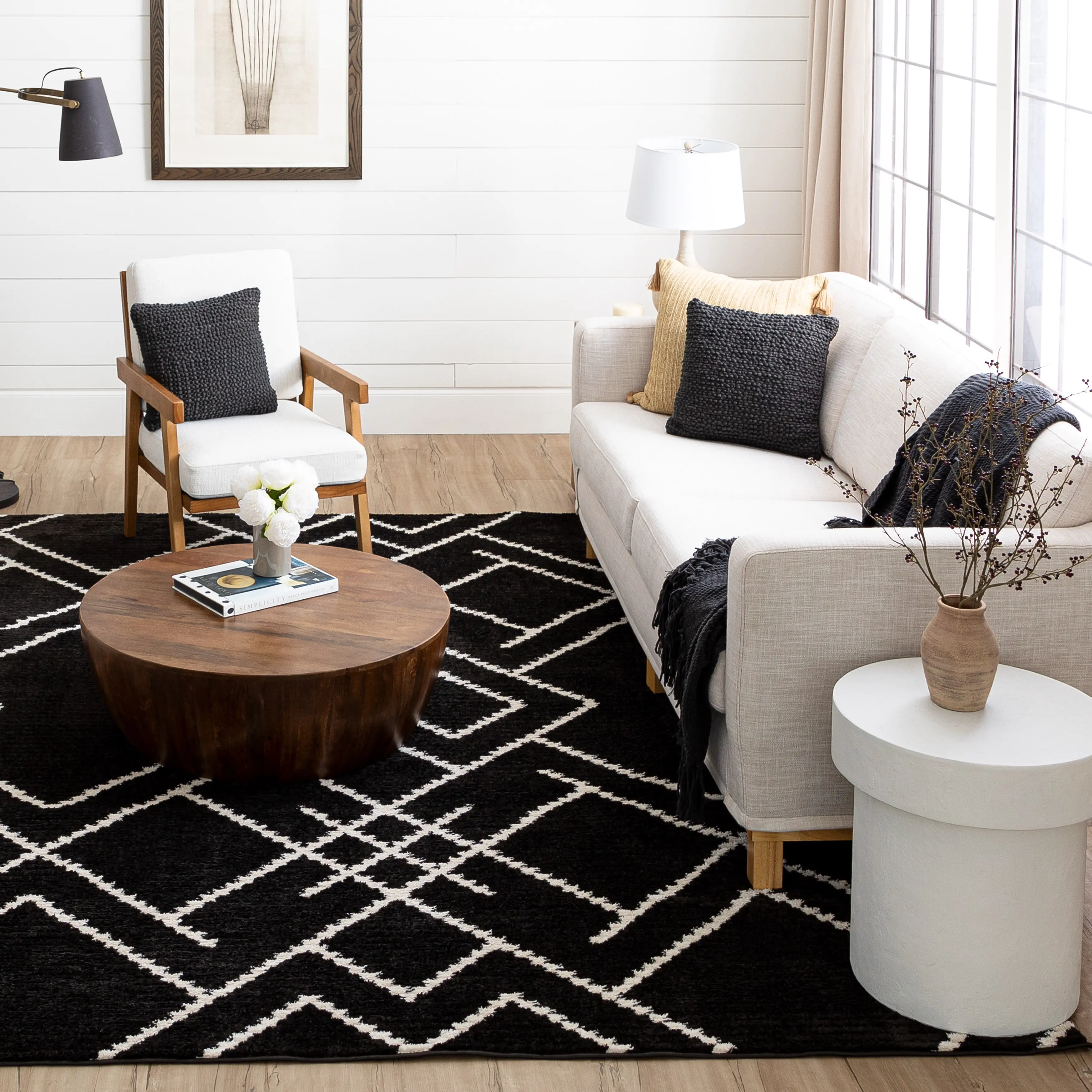 R1128-639/5X8-RUG Traverse 5 x 8 Intersection Black Area Rug-2