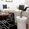 R1128-639/8X10-RUG Traverse 8 x 10 Intersection Black Area Rug
