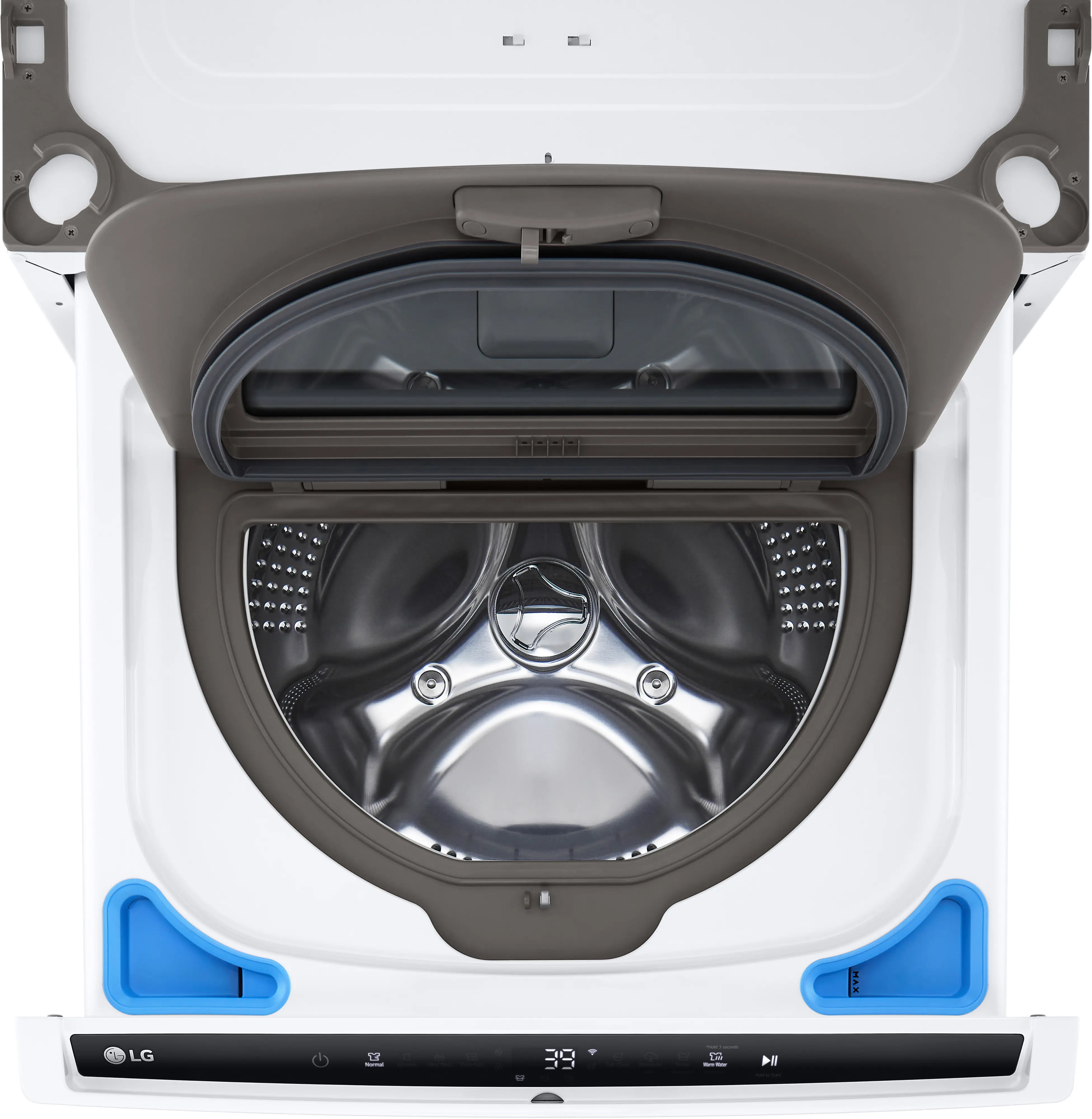 WD300CW LG Sidekick 1.0 cu ft Pedestal Washer - White-2