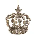 5 Inch Rhinestone Crown Ornament