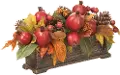 11 Inch Rectangular Pomegranate, Berry, Cone Wooden Box