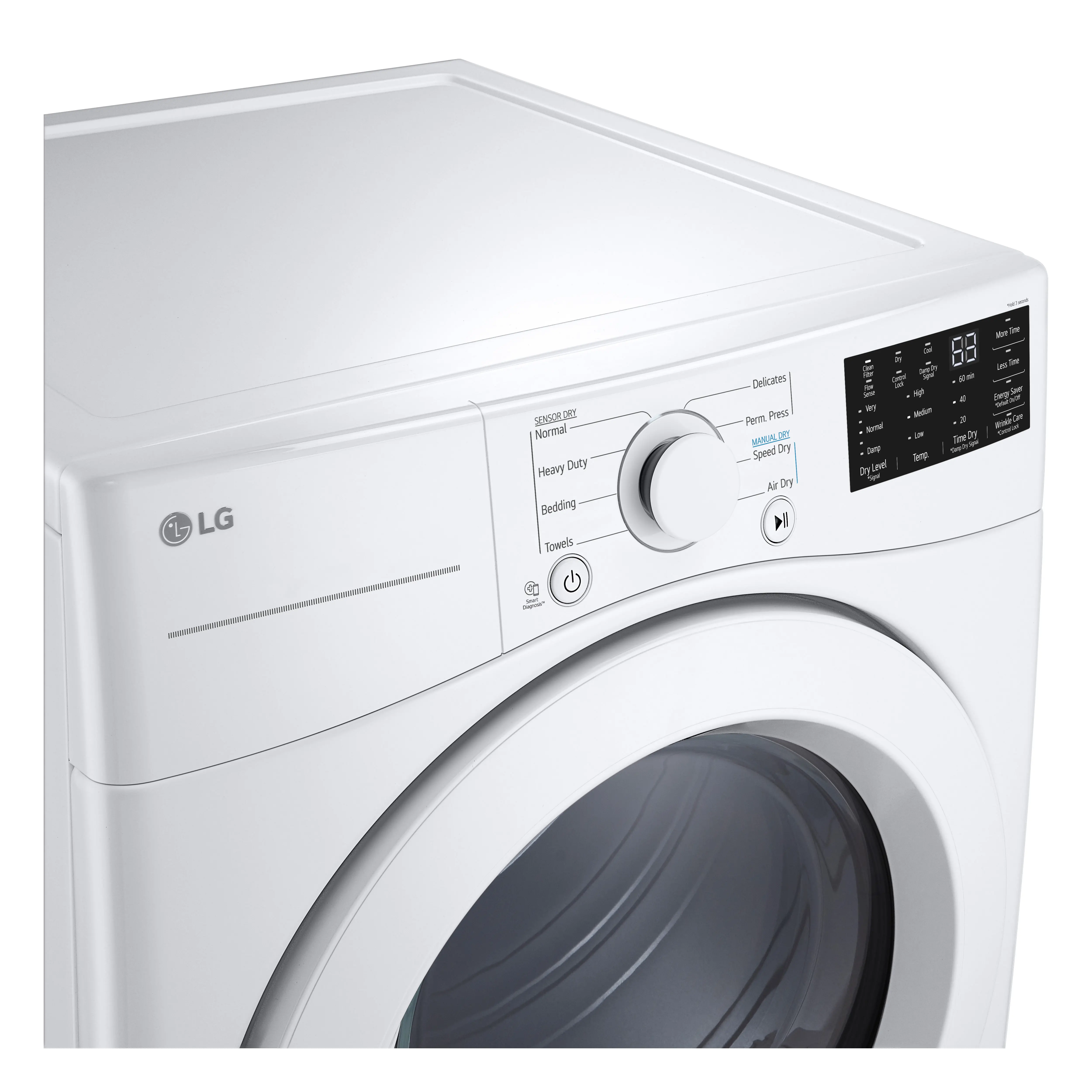DLE3470W LG 7.4 cu ft Electric Dryer - White 3470W-4