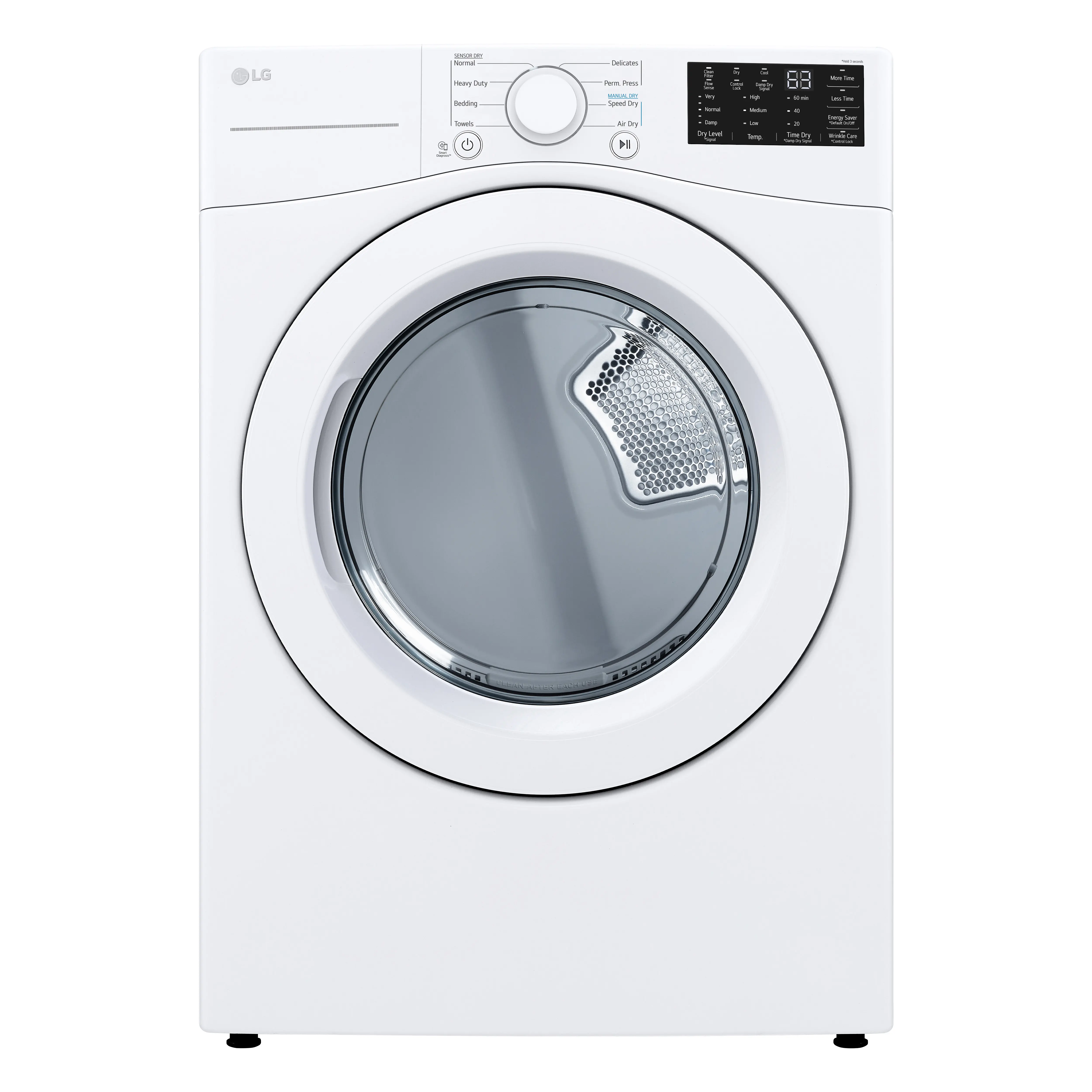 DLG3471W LG 7.4 cu ft Gas Dryer - White 3470W-1