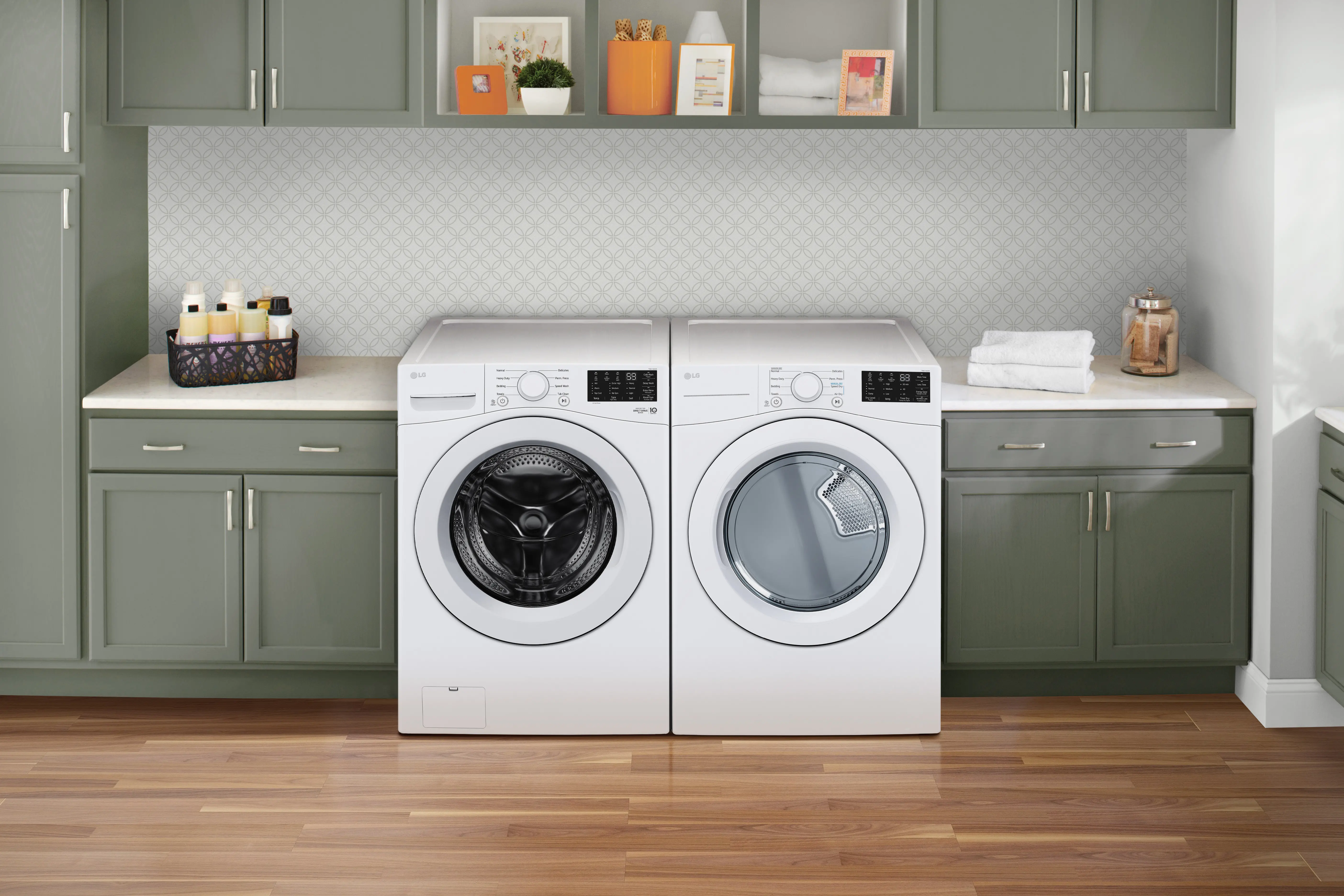 DLG3471W LG 7.4 cu ft Gas Dryer - White 3470W-2