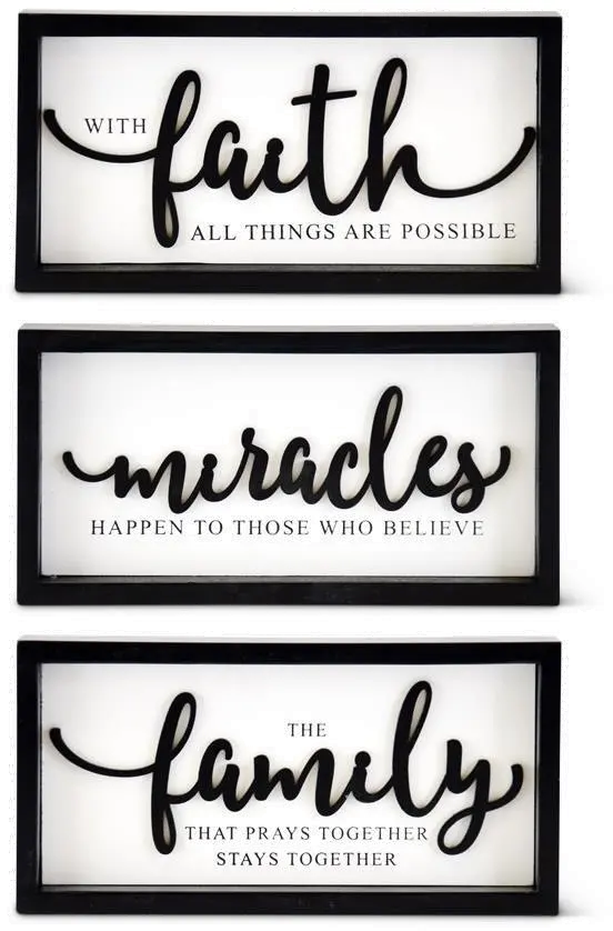 Assorted 9 Inch Inspirational Signs-1