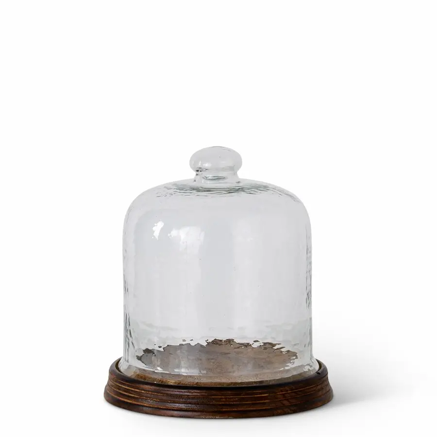 9.75 Wavy Glass Cloche-1