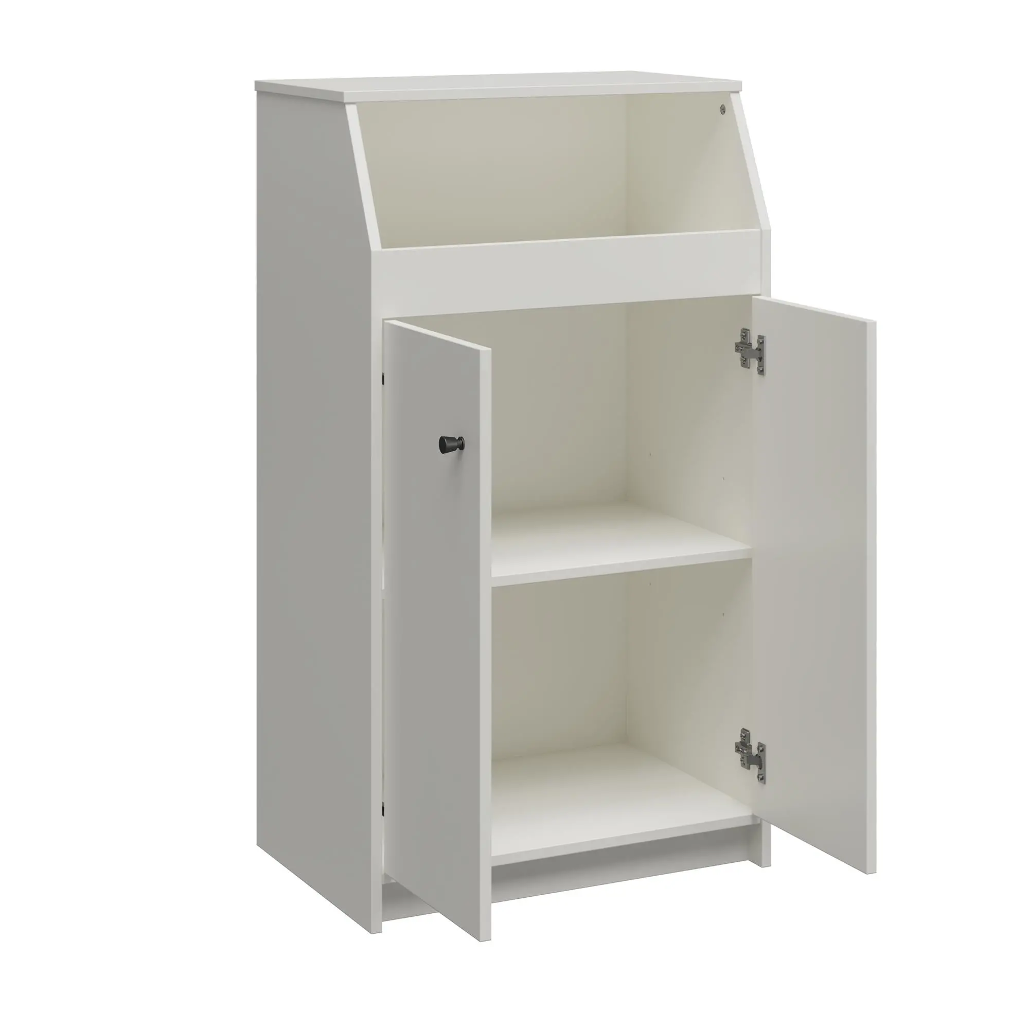 The Loft White 2-Door Storage Tower-5