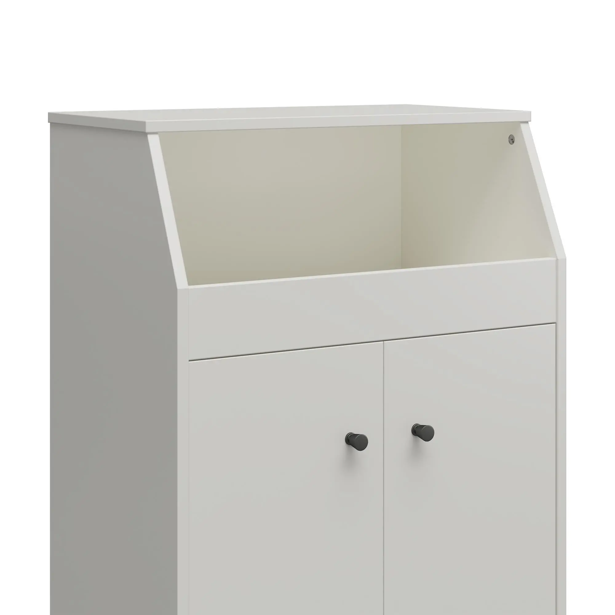 The Loft White 2-Door Storage Tower-7