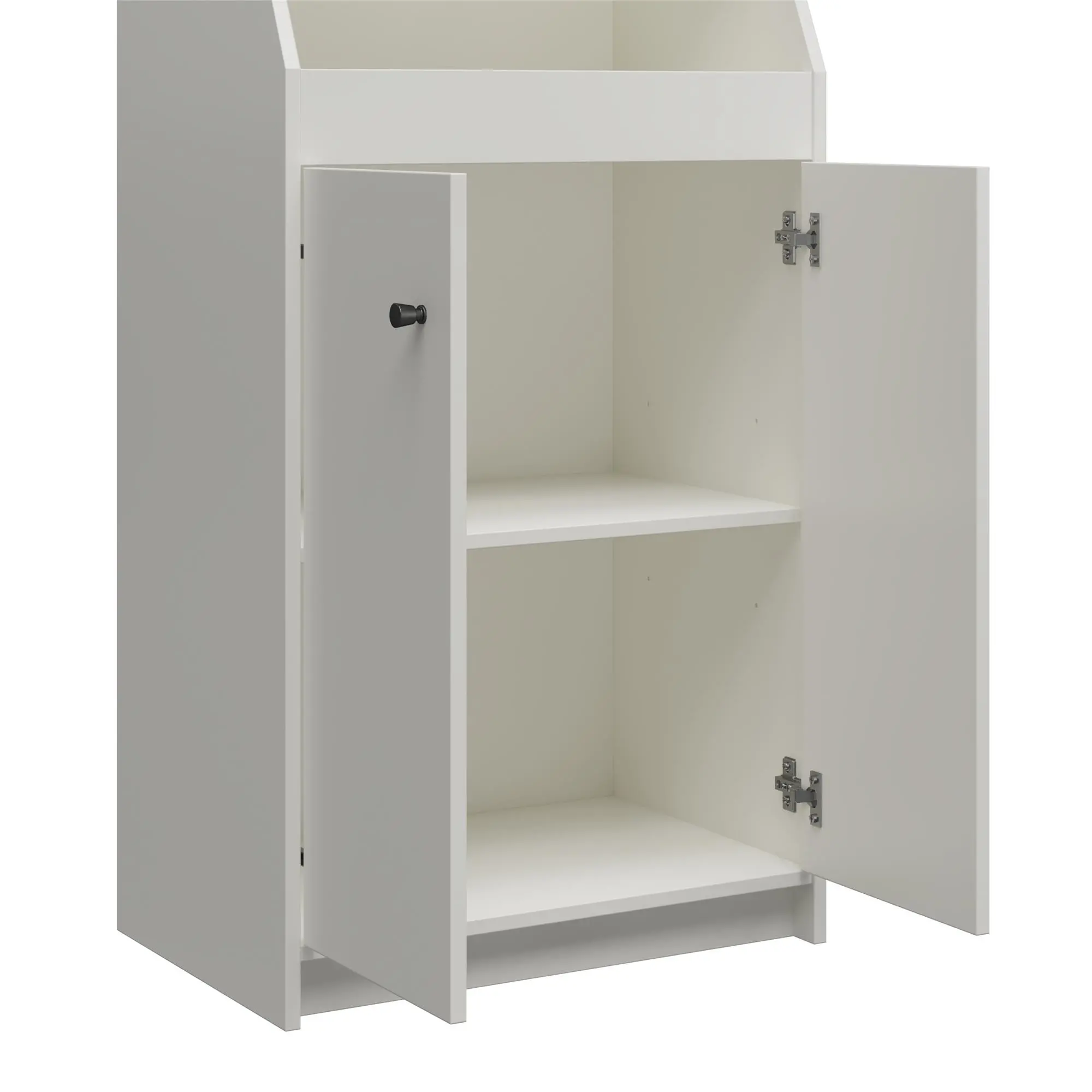 The Loft White 2-Door Storage Tower-8