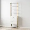 Gwyneth White Marble Closet Drawers & Shelves