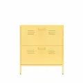 Cache Yellow Locker-Style Shoe Storage Cabinet