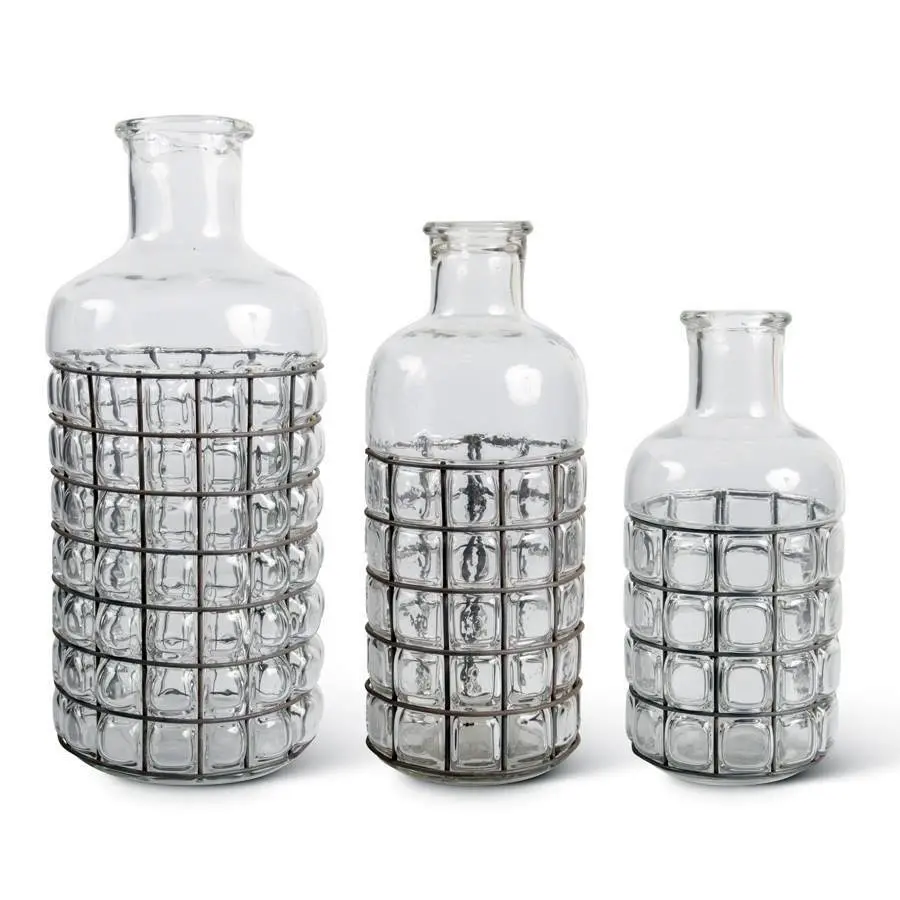 Medium 12.5-Inch Glass Bubble Vase-2