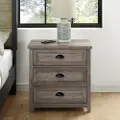 BR3DODDNSGW Odette Gray Wash 3-Drawer Nightstand