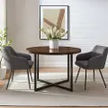 CNRD1DDW Connor 42 Dark Walnut Round Dining Table