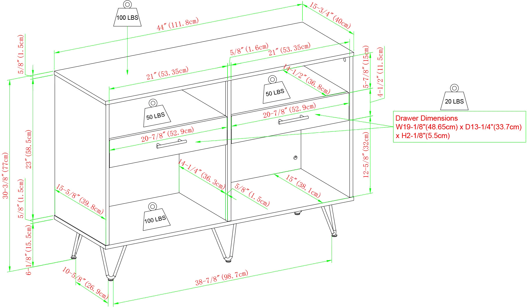 CRFL3KSG Croft Slate Gray Entry Console-6