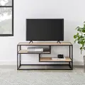 MAYM9ECO Maya 40 Coastal Oak Floating Shelf TV Stand