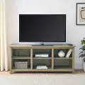 MSET58COAG Mission Driftwood Slatted Side 58 TV Stand
