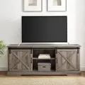 W70SBDGW Sliding Barn Door 70 Gray Wash TV Stand