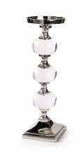 Clarity 10.25 Acrylic & Metal Candleholder