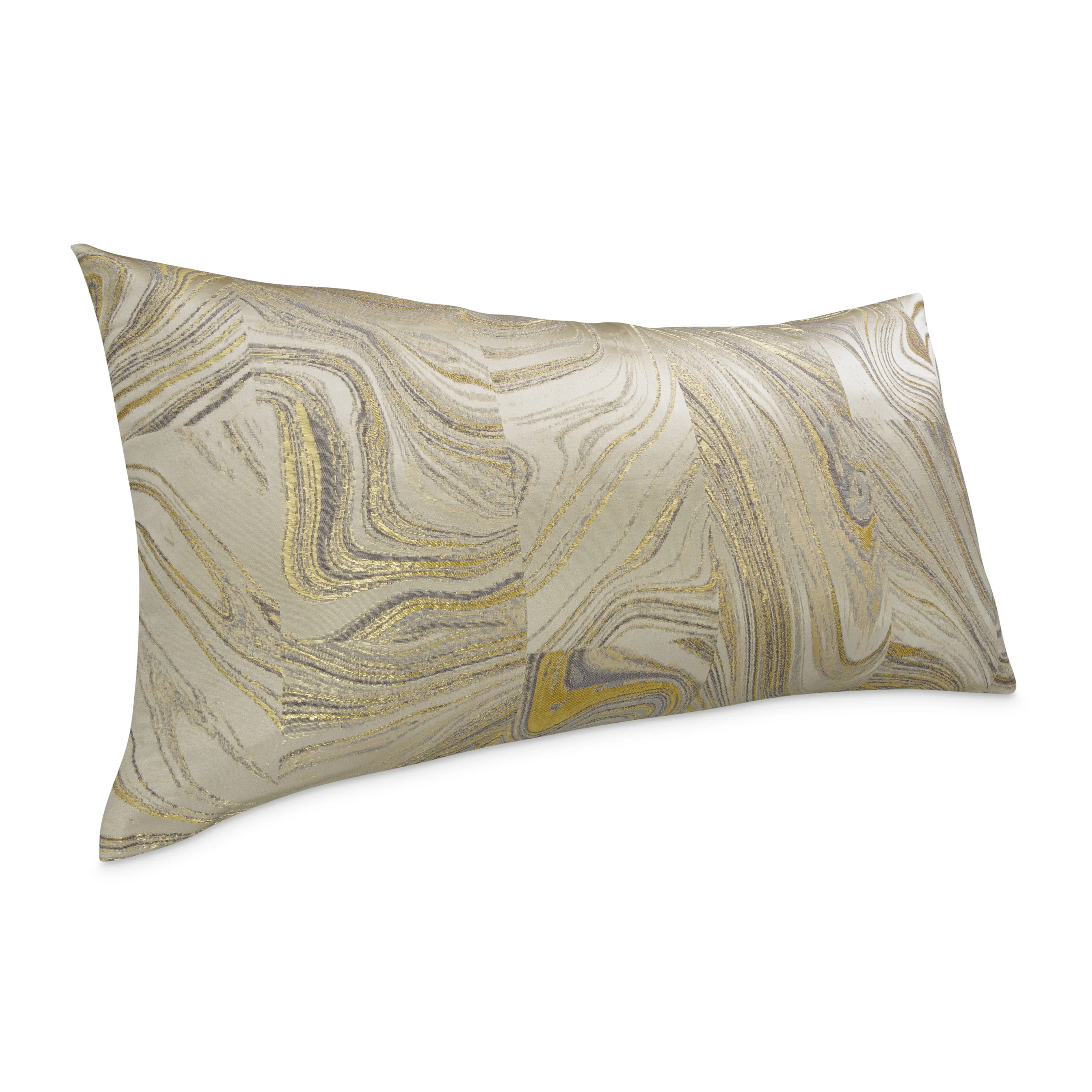 Naomi Oblong Gold Accent Pillow-1
