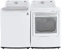 .LG-W/W-7155-GAS--PR LG Gas Top Load Washer and Dryer Set - White, 7155W