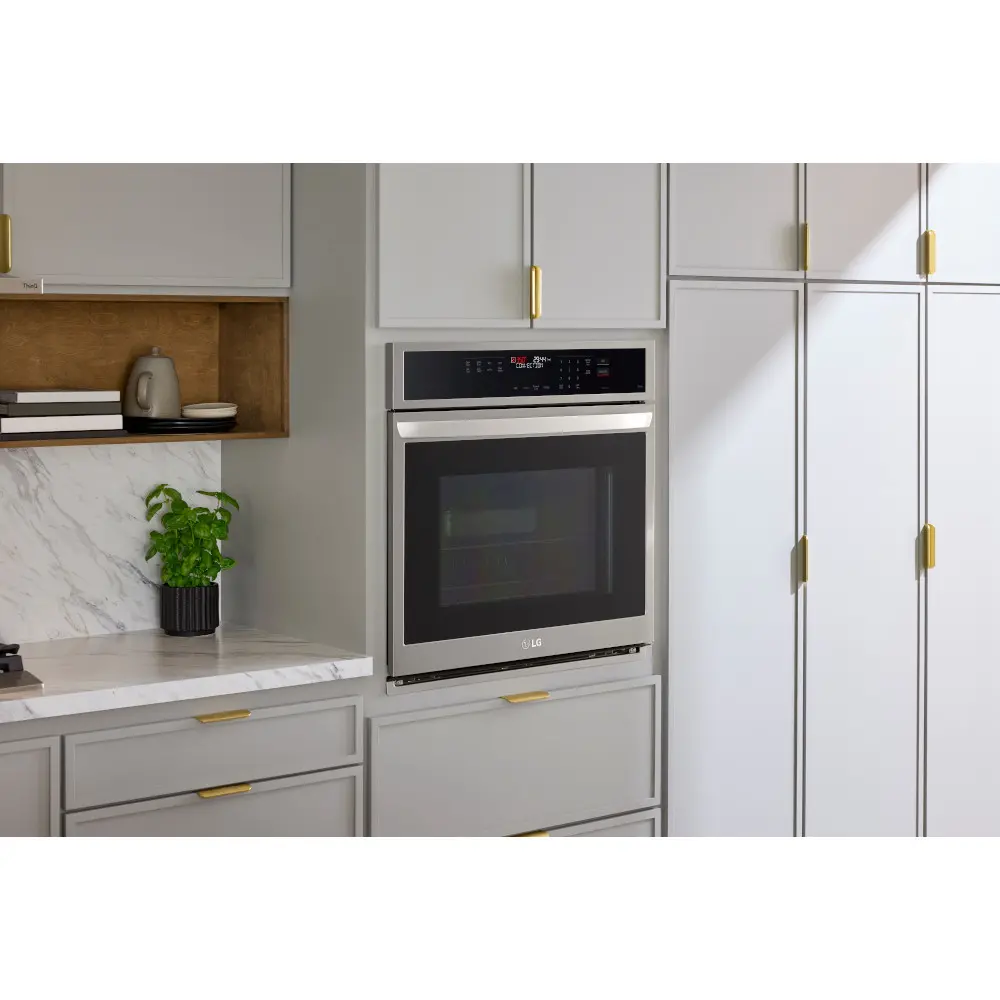 WSEP4723F LG 4.7 Cu Ft Smart Convection Wall Oven - Stainless Steel-2