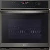 WSEP4723D LG 4.7 Cu Ft Smart Convection Wall Oven - Black Stainless Steel