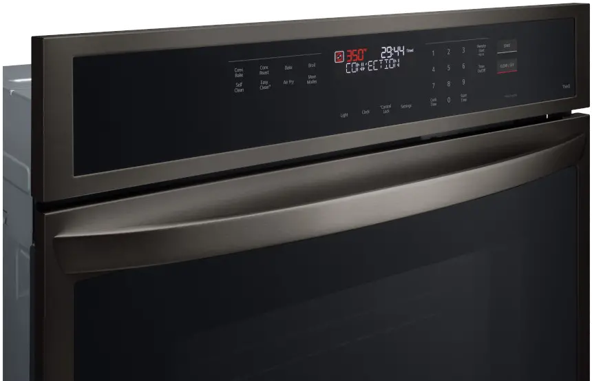 WSEP4723D LG 4.7 Cu Ft Smart Convection Wall Oven - Black Stainless Steel-4