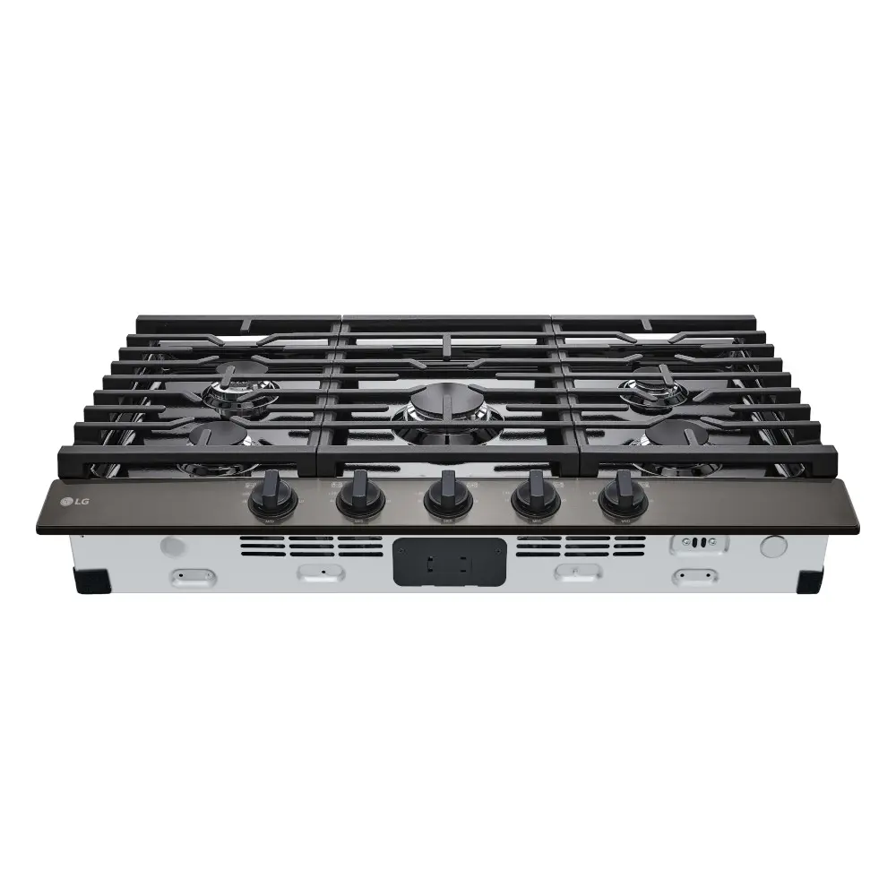CBGJ3623D LG 36 Inch Gas Cooktop - Black Stainless Steel-4