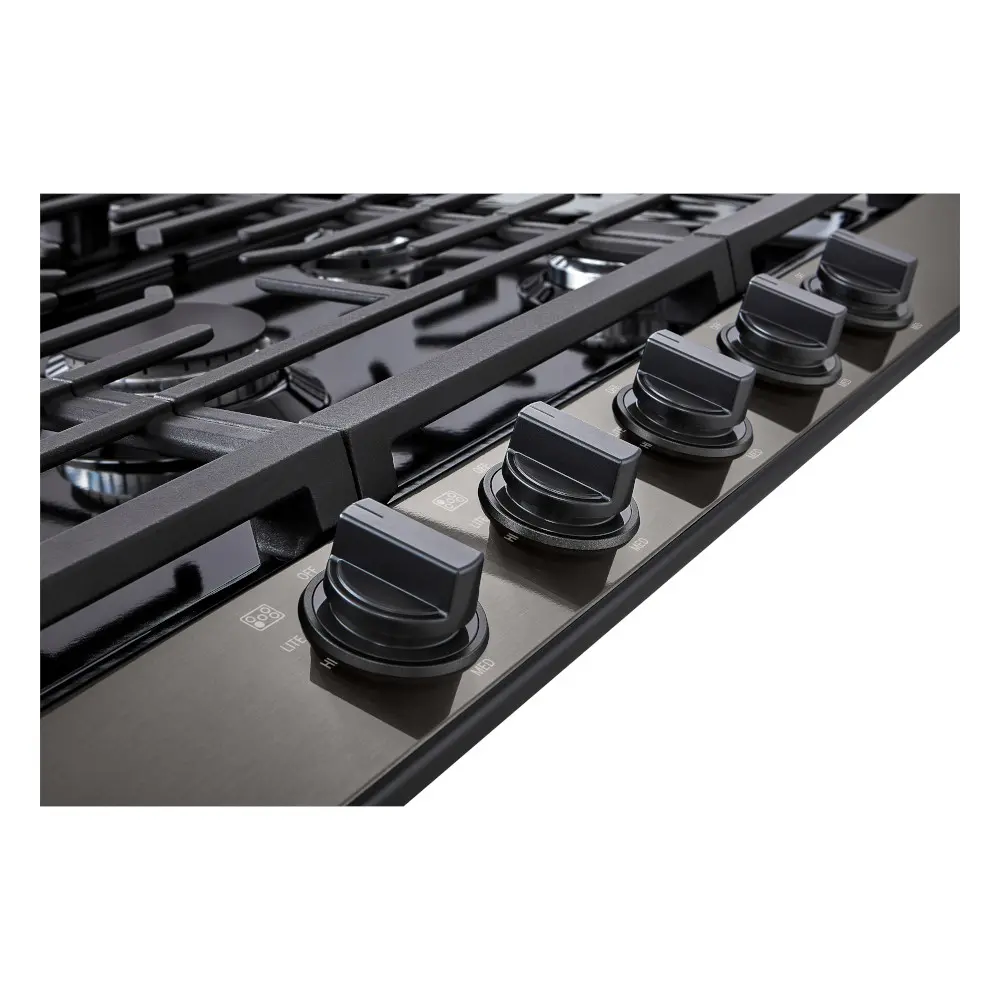 CBGJ3623D LG 36 Inch Gas Cooktop - Black Stainless Steel-5