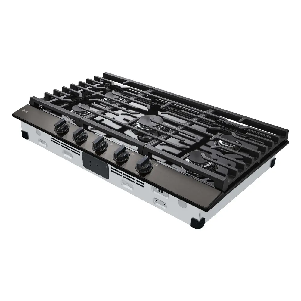 CBGJ3623D LG 36 Inch Gas Cooktop - Black Stainless Steel-6
