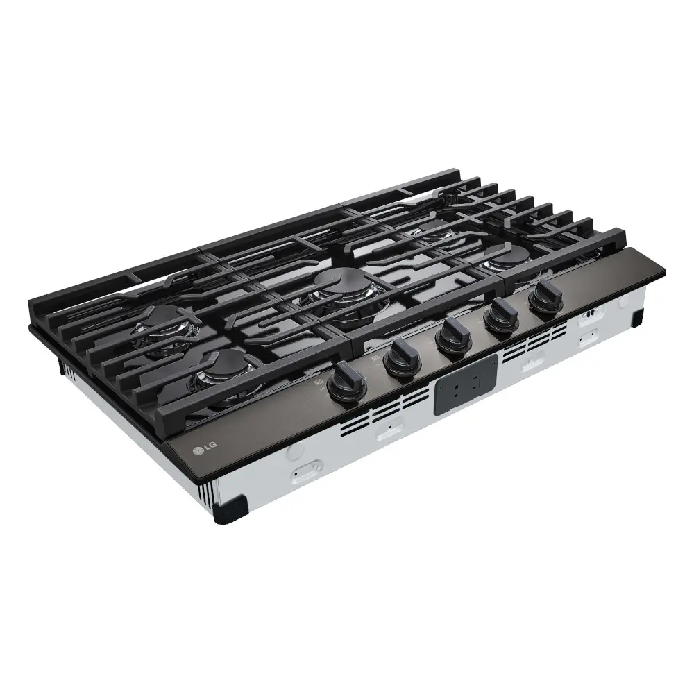 CBGJ3623D LG 36 Inch Gas Cooktop - Black Stainless Steel-7