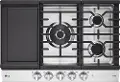 CBGJ3027S LG 30 Inch Gas Cooktop with Griddle - Stainless Steel