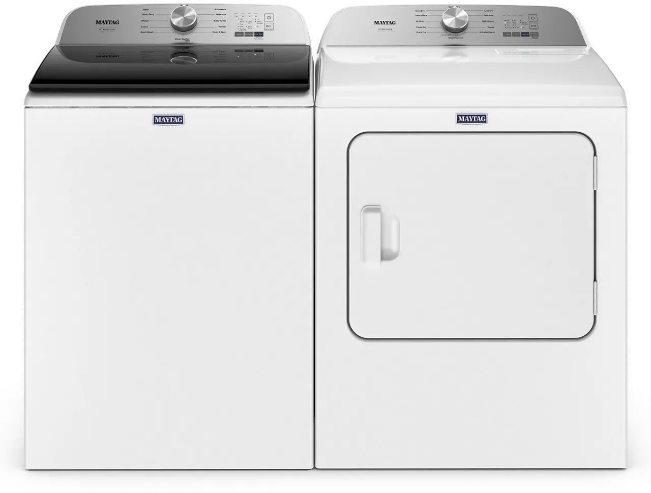 .MAT-W/W-6500-ELE-PR Maytag Pet Pro Electric Washer and Dryer Set - White 6500B-1