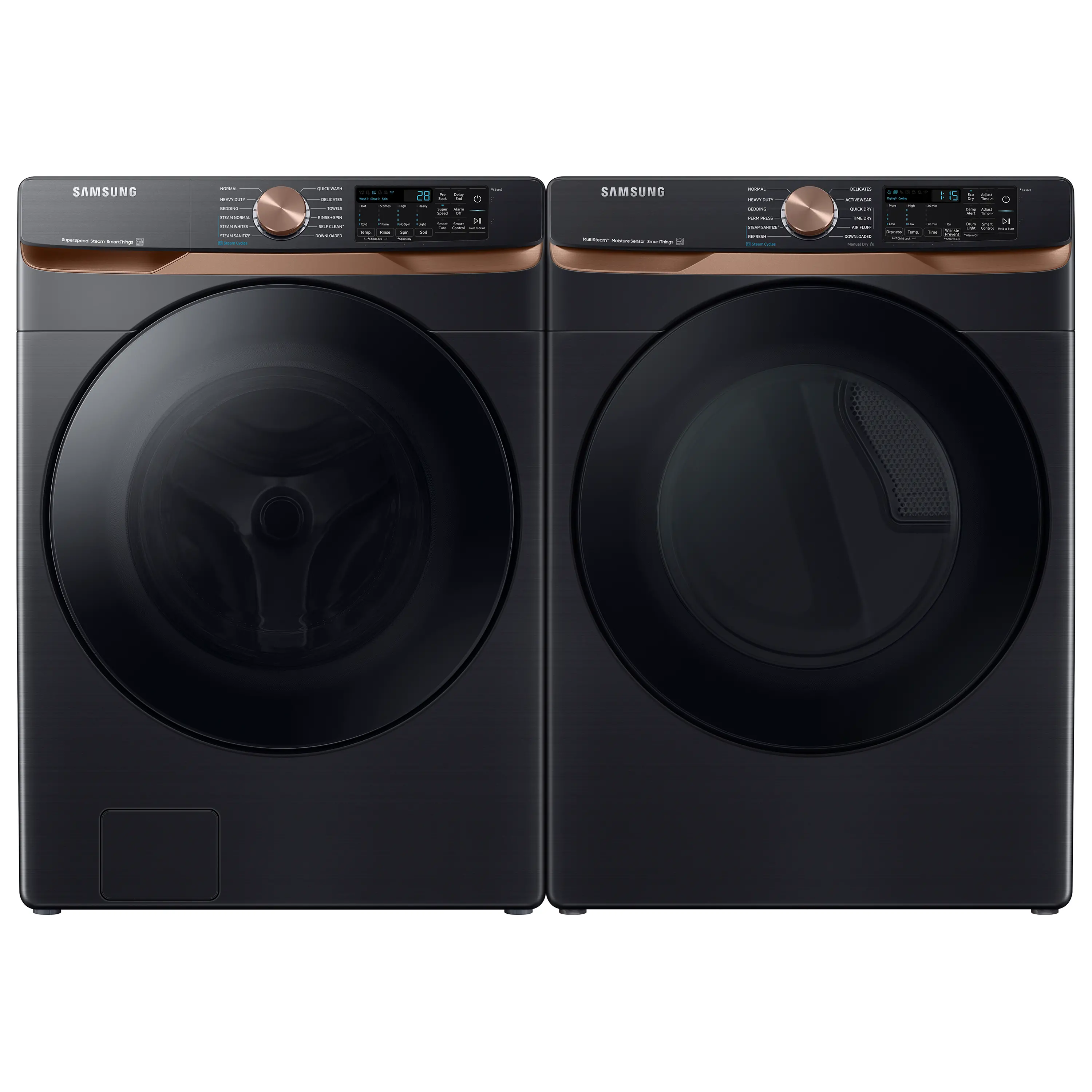 .SUG-B/B-8300-ELE-PR Samsung Front Load Electric Washer and Dryer Set - Brushed Black 50BG8300V-1
