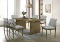 Sofie Brown and Gray 5 Piece Dining Room Set