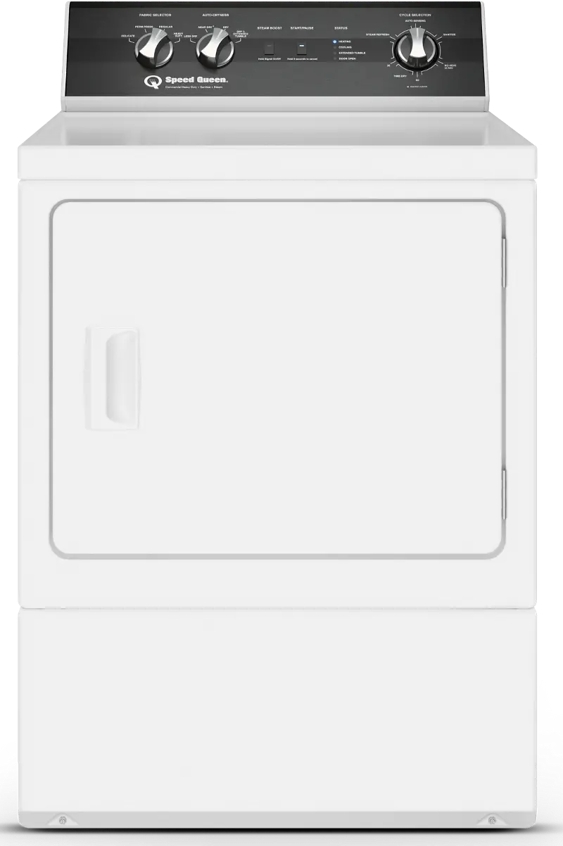 Speed Queen 7 cu ft Gas Dryer - White DR5004