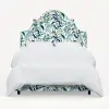 180BEDRPCPCBLWHLCB Rifle Paper Co. Marion Blue Peacock Twin Bed