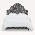 180BEDRPCCNBLCRMLCB Rifle Paper Co. Marion Canopy Black & Cream Twin Bed