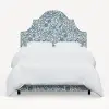 180BEDRPCPMBLULCB Rifle Paper Co. Marion Blue Pomegranate Twin Bed