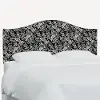 912QRPCCNBLCRMLCB Rifle Paper Co Mayfair Canopy Black & Cream Queen Headboard